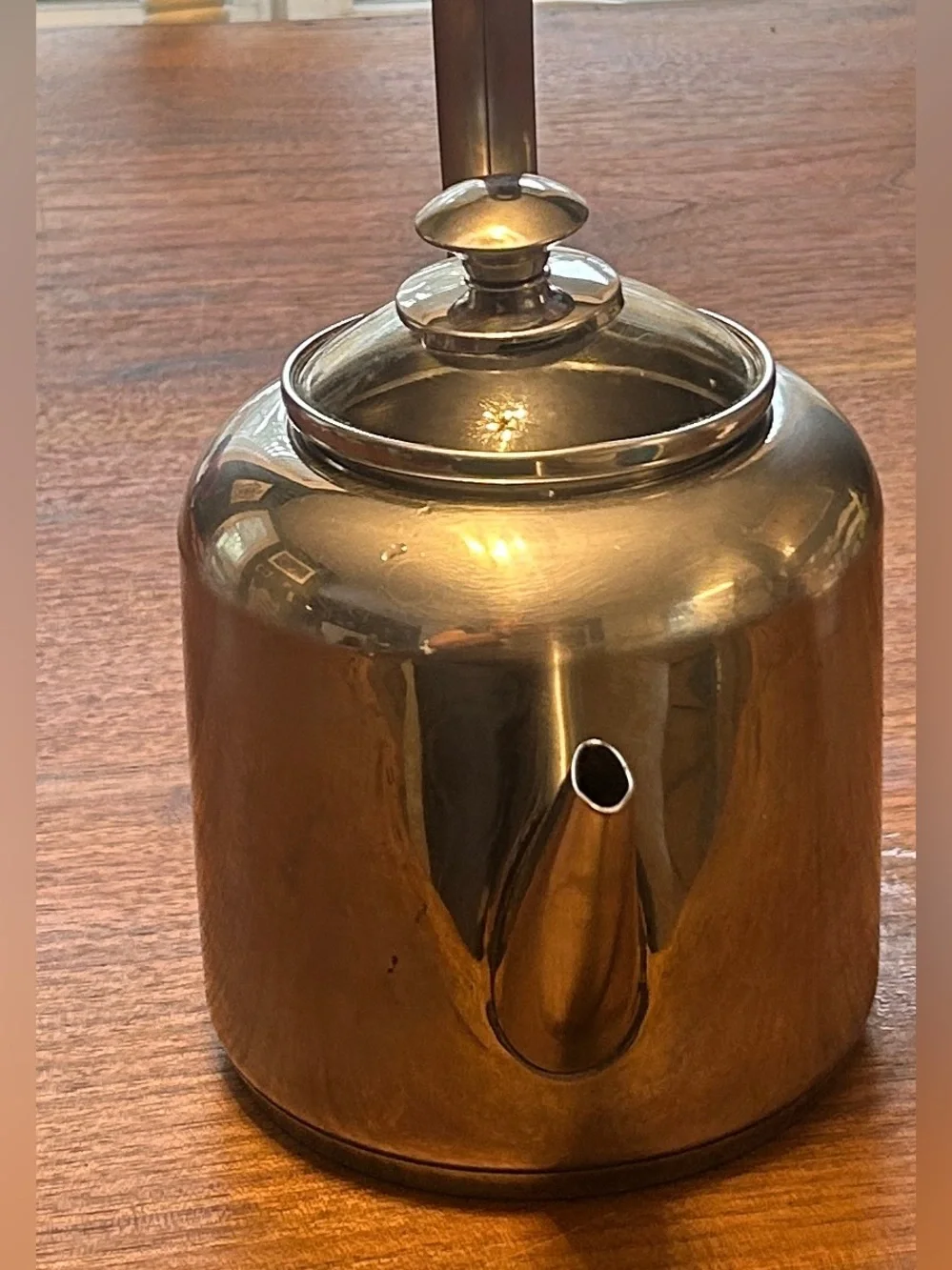 Calphalon Stainless Steel Tea Kettle, Hot Water Pot 2 quart #4302 w/ Glass Lid